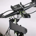 Suporte universal de metal para telefone em bicicleta e motocicleta com parafuso de bloqueio, suporte de alumínio rotativo a 360° para guiador 6