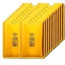 Suporturi de protecție pentru cărți și documente împotriva scanării RFID Carcase metalice cu decupaj pentru scoaterea ușoară 21