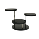 Support à bijoux en acrylique 3 niveaux organisateur de bureau pour bracelets et bagues supports ronds acrylique support multi-niveaux pour rangement de bijoux 10