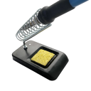 Support de fer à souder avec ressort en métal et éponge de nettoyage 11 x 6,5 cm Support pratique pour le soudage Électronique Réparations 80 g 2
