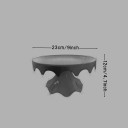 Support de gâteau 23 cm Hauteur 12 cm Plat à desserts et fruits en une seule pièce Support de service mariage anniversaire fête 2