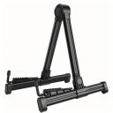 Support de guitare pliable en A Support en métal portable pour guitare électrique et acoustique Support stable avec embouts antidérapants 1