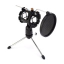 Support de microphone avec support antivibratoire et filtre anti-pop 1