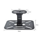 Support de projecteur réglable pour plafond et mur 15 x 12 cm Articulation rotative à 180° Base de montage stable 2