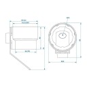 Support de protection de prise pour prises de remorque 7 et 13 broches Support en plastique rond en ABS Accessoire résistant pour remorque 2024 2