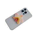 Support de téléphone avec anneau design orchidée en acrylique pour un maintien confortable et un support stable lors de l'utilisation du téléphone 2