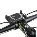 Support de téléphone en métal universel pour vélo et moto avec vis de verrouillage, support en aluminium pivotant à 360° pour guidon 3