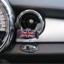 Support de téléphone pour voiture 9 x 5,8 cm avec motif de drapeau britannique pour bouches d'aération rondes Fixation solide Insertion rapide 5