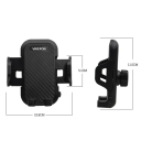 Support de téléphone pour voiture avec fixation dans la ventilation Bras télescopique 12,2–23,7 cm Articulation rotative à 360° Support universel 2