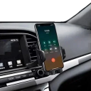 Support de téléphone pour voiture avec fixation dans la ventilation Bras télescopique 12,2–23,7 cm Articulation rotative à 360° Support universel 3