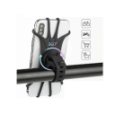 Support de téléphone universel en silicone pour vélo, moto ou poussette, support rotatif à 360° pour GPS et navigation mobile 4