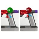 Support de verrouillage de déclenchement pour aspirateur à main Dyson V6 V7 V8 V10 V11 V15 Accessoire en plastique de rechange Rigger Lock plusieurs couleurs Design ergonomique 2