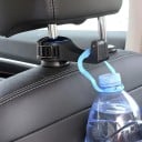 Support de voiture pour appui-tête avec crochet rotatif et support pour téléphone en plastique ABS noir avec roulette colorée 8