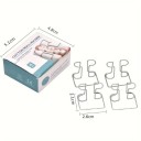 Support dentaire pour rouleaux de coton 4 pcs environ 2,1 x 2,6 cm en acier inoxydable clips orthodontiques pour la fixation des rouleaux de coton lors des traitements 4