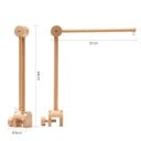 Support en bois pour jouets suspendus 8,5 x 7 x 32 x 4,9 x 32 cm, à fixer au lit, idéal pour suspendre en toute sécurité des jouets et des décorations 4