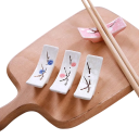 Support en céramique pour baguettes motif japonais support créatif pour baguettes accessoire de table ustensiles de cuisine support à baguettes pour la maison 3