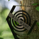 Support en fer suspendu pour encens de 14 cm Répulsif à moustiques extérieur Lanterne décorative à encens Support en métal pour spirale anti-insectes 3