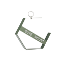 Support en fer suspendu pour encens de 14 cm Répulsif à moustiques extérieur Lanterne décorative à encens Support en métal pour spirale 3