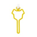 Support en plastique pour sacs à crottes de chien 13x6 cm Clip mains libres pour laisses et sacs Distributeur portable pour les promenades et le nettoyage après les animaux de compagnie 7