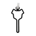 Support en plastique pour sacs à crottes de chien 13x6 cm Clip mains libres pour laisses et sacs Distributeur portable pour les promenades et le nettoyage après les animaux de compagnie 3