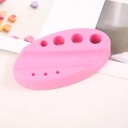 Support en silicone pour pigments ovale 10,6 × 6,1 × 2,4 cm Support pour pots et outils pour le maquillage 9