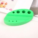 Support en silicone pour pigments ovale 10,6 × 6,1 × 2,4 cm Support pour pots et outils pour le maquillage 10