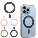 Support magnétique pour téléphone avec autocollant universel de 5,9 cm Anneau magnétique pour iPhone et Android Fixation solide 2