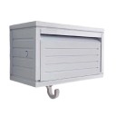 Support multifonctionnel pour clés avec portes ouvrantes 10,3x5x6 cm en PVC pour l'organisation des clés et des accessoires à la maison 7