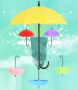 Support mural en forme de parapluie 3 pièces 6