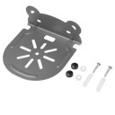 Support mural en métal universel 11 x 11 cm pour caméra et petite électronique Capacité de charge 3 kg Construction ventilée avec gestion discrète des câbles 3