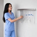 Support mural pour canules endotrachéales Longueur 59 cm Épaisseur 1,2 mm Acier inoxydable 304 Argenté Pour cliniques vétérinaires Pour chiens 7