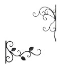 Support mural pour pot de fleurs suspendu H882 1