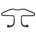 Support pour appui-tête de voiture 43,5 x 24 cm, noir, en PVA et acier inoxydable, pour veste, chemise, costume, voyage en toute sécurité 1