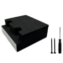 Support pour arme 2 emplacements dimensions compactes 16×18×3 cm mousse EVA support noir pour un rangement sécurisé du pistolet sur la table 2