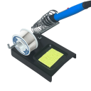Support pour fer à souder et fer à souder avec support en métal et éponge de nettoyage Base 13 x 6,5 cm Accessoire pratique pour le soudage 3