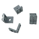 Support pour figurines de construction 15 pcs Support pour minifigurines avec fixation sur base d'affichage Organisation de collection Socle 1