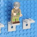 Support pour figurines de construction 15 pcs Support pour minifigurines avec fixation sur base d'affichage Organisation de collection Socle 4