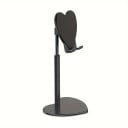 Support pour mobile et tablette avec hauteur réglable de 24 cm, base de 10 cm, support en forme de cœur pour bureau à la maison et au bureau 2