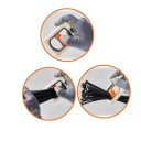 Support pour sangles de serrage avec mousqueton Organisateur en plastique avec levier de dosage Support lumineux 7.8 x 5.8 x 3.9 cm 3