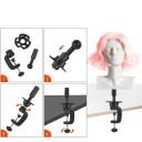 Support pour têtes de perruques avec fixation à la table 20-25 cm Support stable pour perruques pour un maintien sécurisé 2