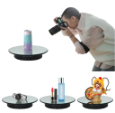 Support rotatif électrique 360° diamètre 20 cm Socle rotatif miroir avec télécommande Support de présentation motorisé Alimentation par câble photographie 2