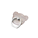 Support transparent pour mobile avec anneau motif ours en plastique support pour téléphone avec prise en anneau pour une prise en main confortable 1