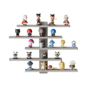 Supporto a muro regolabile con 5 ripiani 37 x 7 x 37 cm Mensola decorativa da parete Mensola sospesa a più livelli per accessori per interni 6