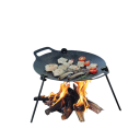 Supporto da campeggio a treppiede per griglia con catena 50 cm Barre 21,5 cm e 13 cm Acciaio inossidabile Lega di alluminio Supporto sospeso per pentola e griglia 5