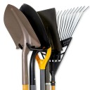 Supporto da parete in metallo per attrezzi 25 cm Gancio semplice Organizzatore per pale, rastrelli e scope per officina o garage 2