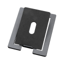 Supporto da tavolo per altoparlante in acciaio al carbonio con ammortizzazione degli urti 15,5 x 11,5 cm interno 12 x 8 cm per altoparlanti per computer 1