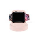 Supporto di ricarica per orologi Apple Watch Base circolare per pad di ricarica Cavo guidato dalla base Gli orologi stanno in verticale 7