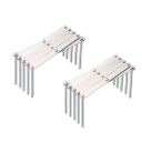 Supporto estraibile per stoviglie e coperchi 5.7 x 13 x 7.2 cm supporto regolabile in acciaio inossidabile per piatti e accessori da cucina 3