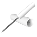 Supporto in acciaio inossidabile per canna da pesca da terra con punta 16 cm spina fissa manico bianco per pesca in riva al fiume e al mare 3