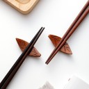 Supporto in legno per bacchette a forma di foglia 4